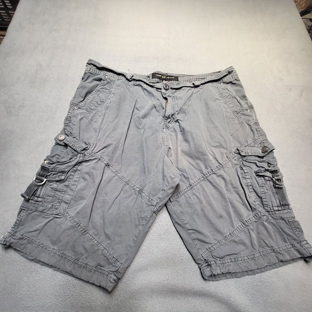 XRAY Jeans Shorts Mens 42 Gray Cargo Utility Pockets Hiking